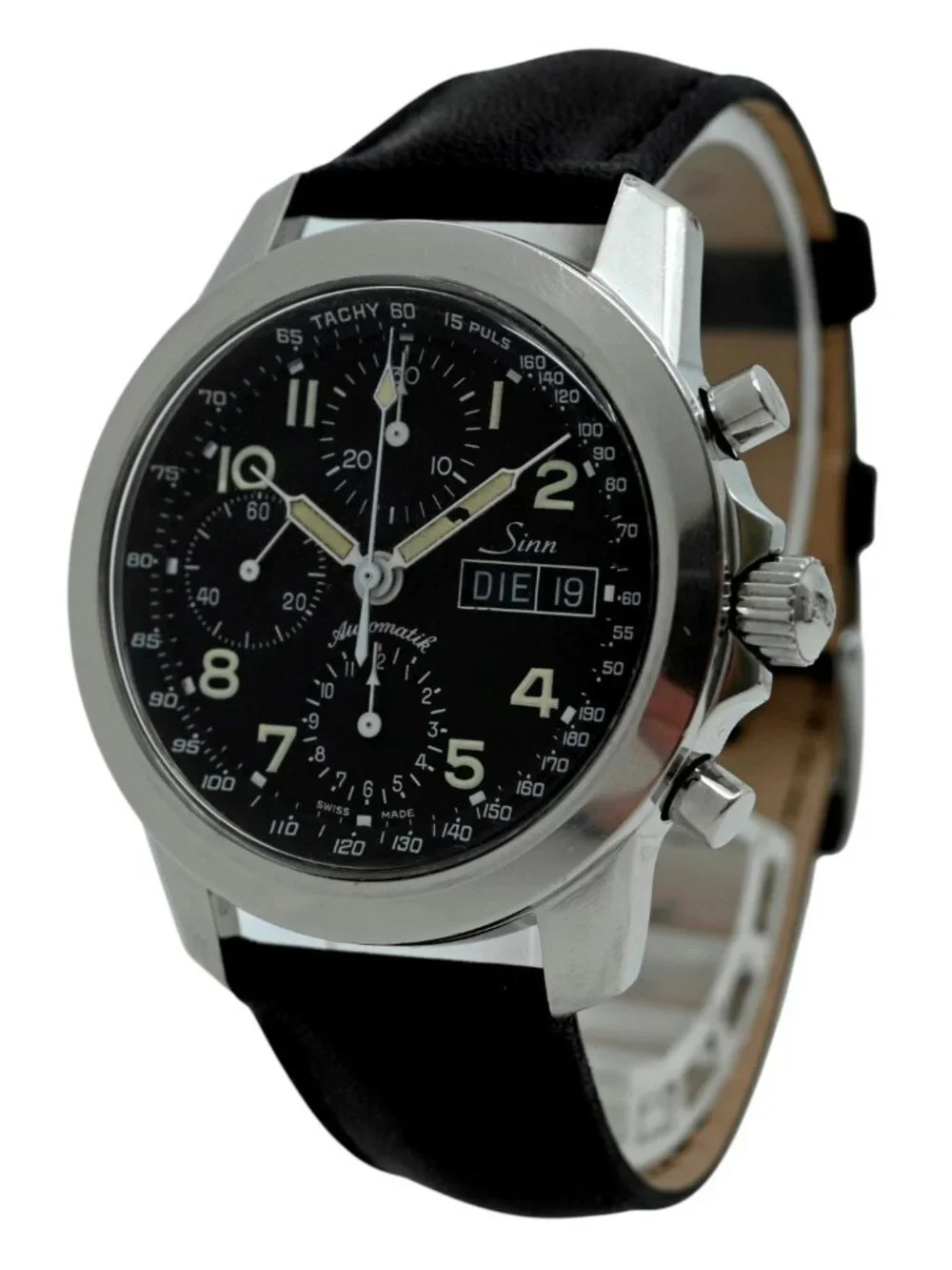 Sinn 40mm Men's Automatic Chronograph 7750 Day-Date 103 Watch 103.B.AUTO.POL.TY!